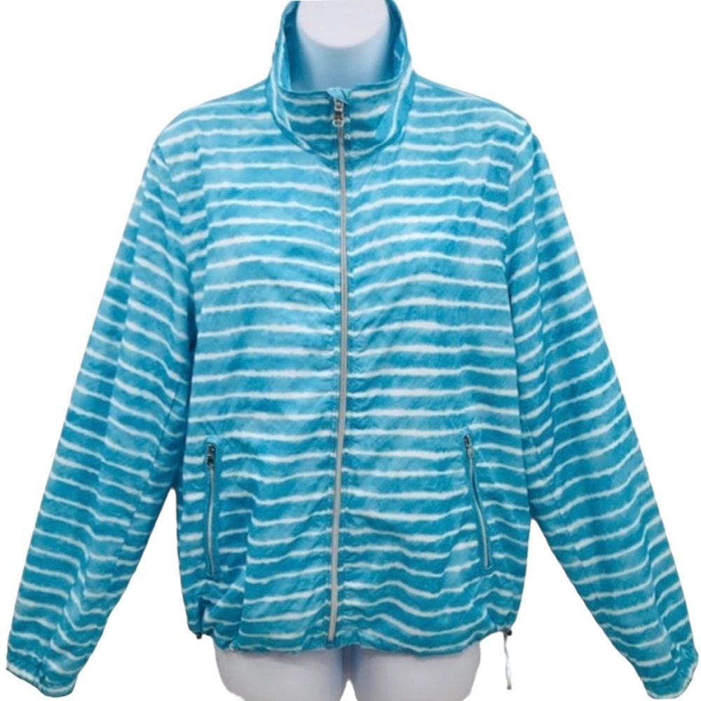 Lauren Ralph Lauren Sportswear Nautical Windbreaker Jacket Sz L - Picture 3 of 13
